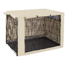 Lightweight 600D Polyester Indoor/Outdoor Durable Waterproof & Windproof Pet Kennel Covers yotache Dog Crate Cover for 36 Medium Double Door Wire Dog Cage Gray 