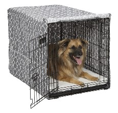 Birds PONY DANCE Dog Kennel Cover 100% Polyester Pet Cage Covers Blackout Shades Breathable for Animal Universal Fit Metal Crate Sizes/Light Block & Privacy Protect for Dogs Cats 