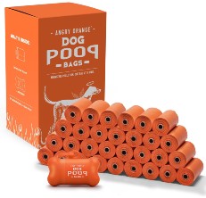 Angry Orange Dog Poop Bag