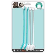 H&H Dog Double-Headed Dog Toothbrush